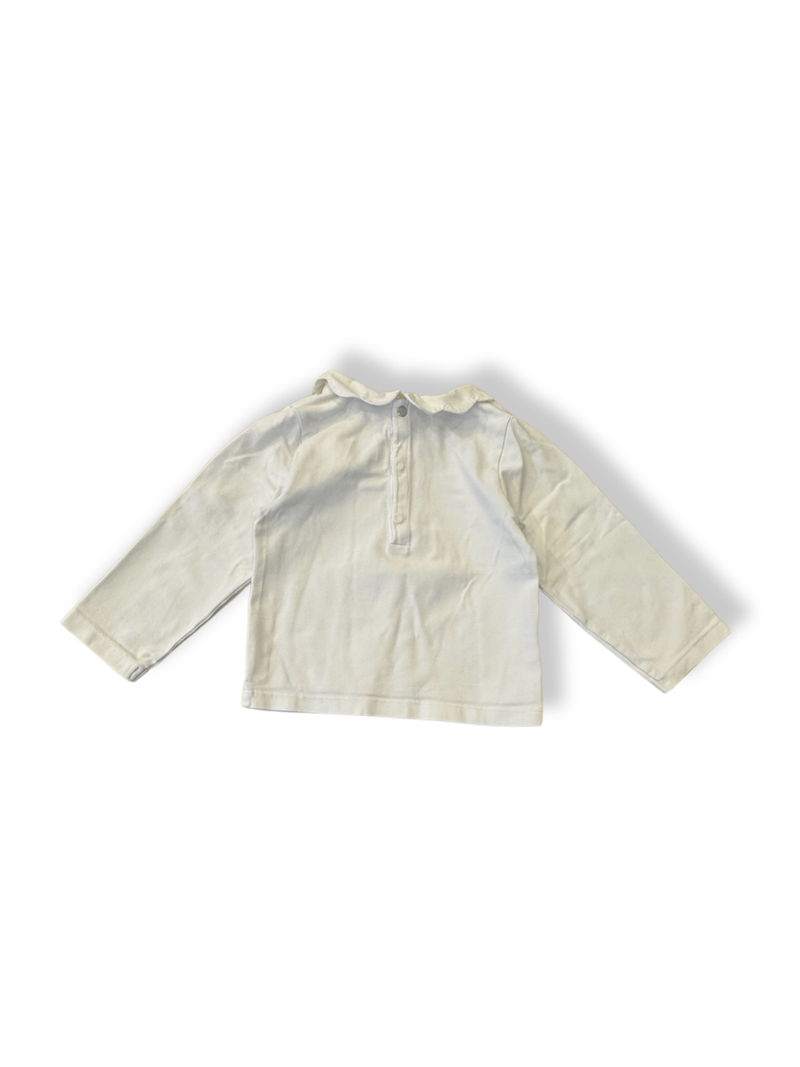 Langarmshirt Weiß Gr.86 | Jacadi