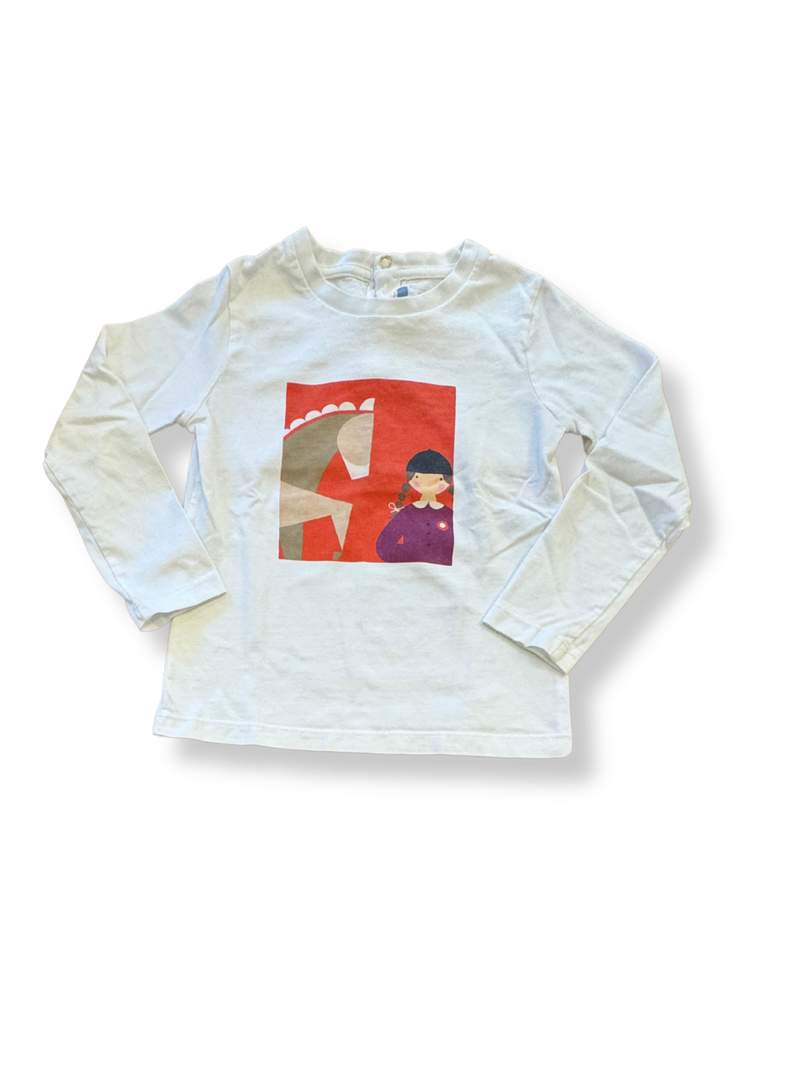 Langarmshirt Weiß Gr.6 | Jacadi