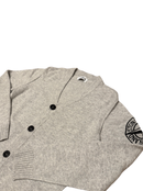 Cardigan 100% Wolle Grau Gr.10-12 | Stone Island