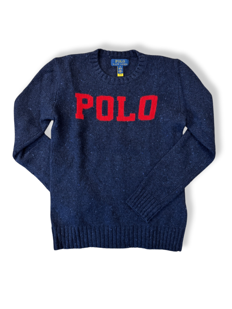 Pullover Rundhals 100% Wolle Gr.10-12 | Polo Ralph Lauren