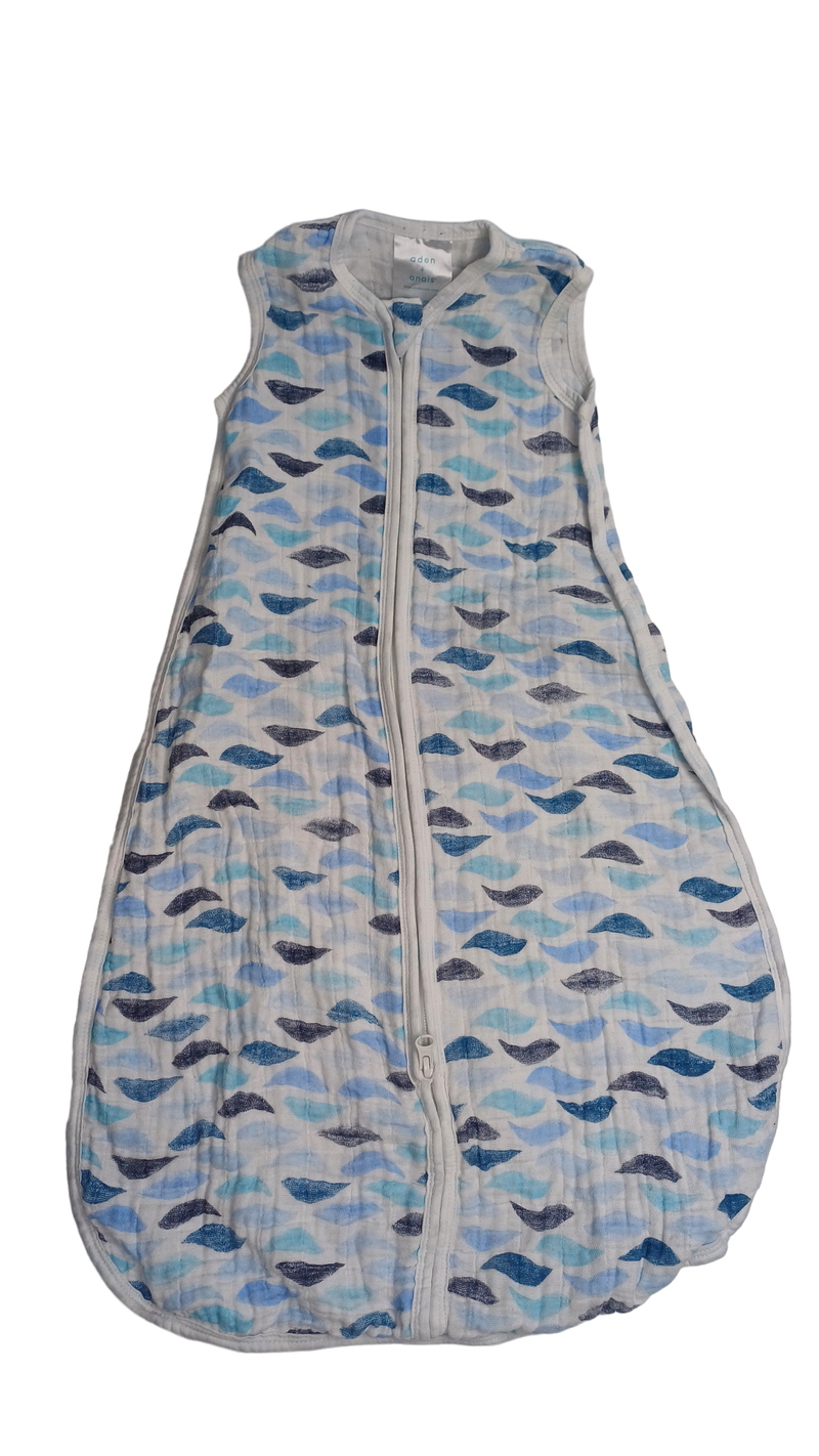 Aden+anais Musselin Schlafsack mit Wellenmuster 60 cm