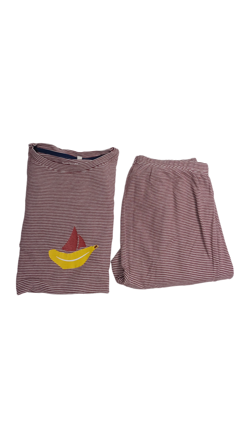 Petit Bateau x Tajine Damen-Pyjama Set aus Baumwolle Größe S