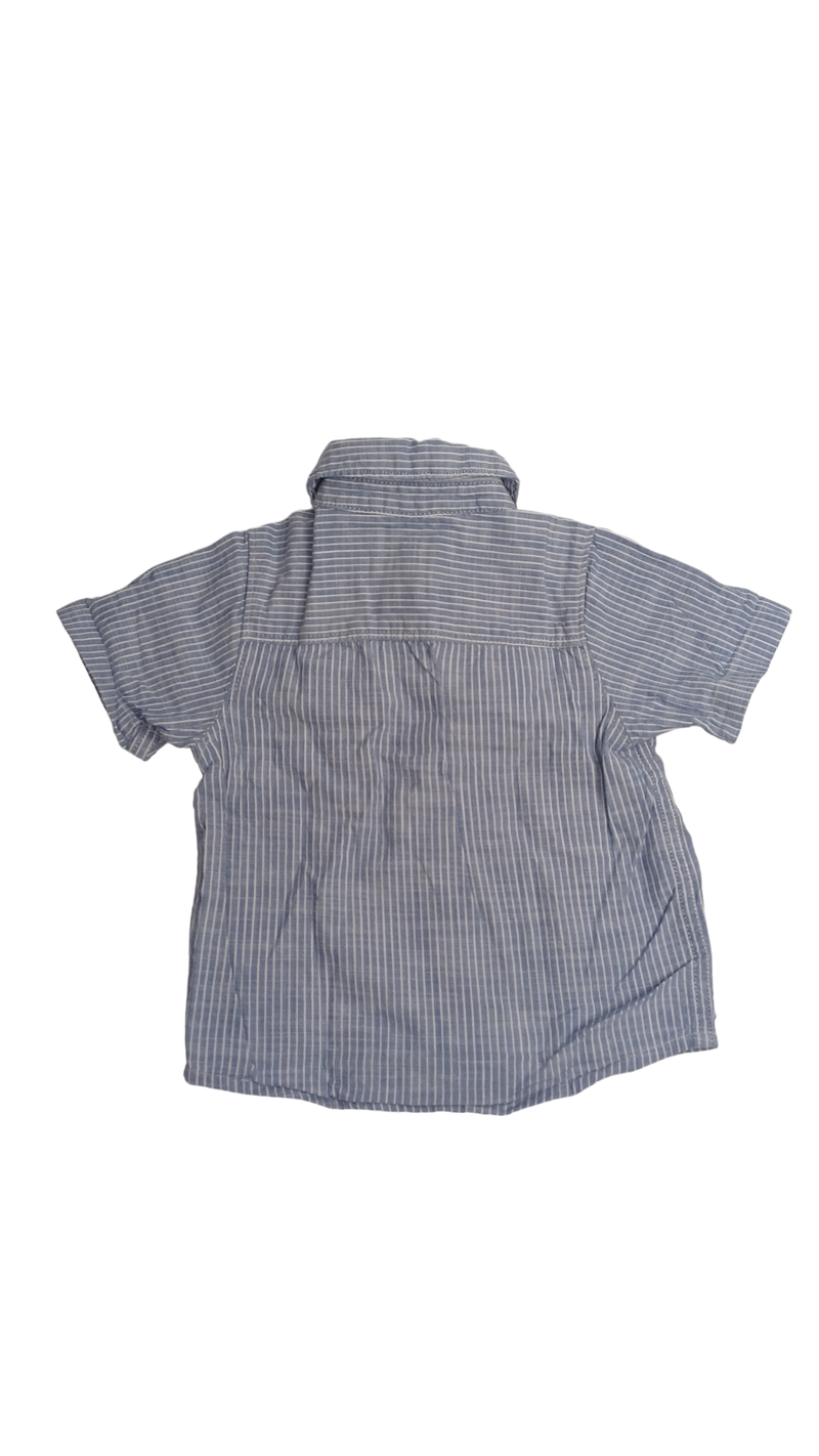 Oshkosh shirt 18M blue white 86