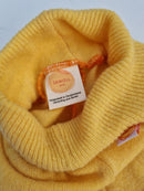 Mitwachs-Hose 62/68 aus Upcycling Wolle in Pastellgelb - Jawoll Baby