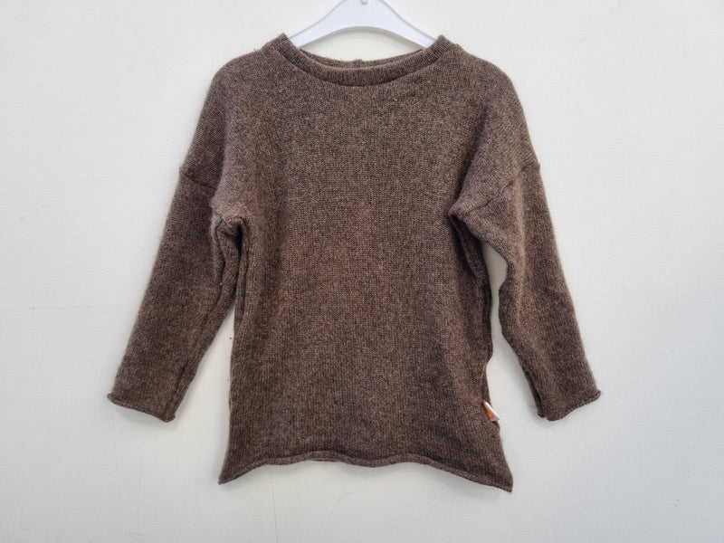 Pullover für Babys Kleinkinder 86/92 aus Upcycling Kaschmir in Braun