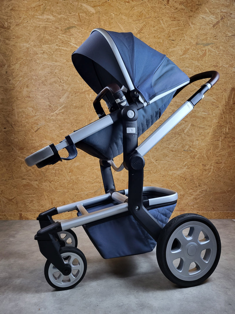 Joolz - Day 2 combi stroller (sports seat + carrycot) - blue in good condition 