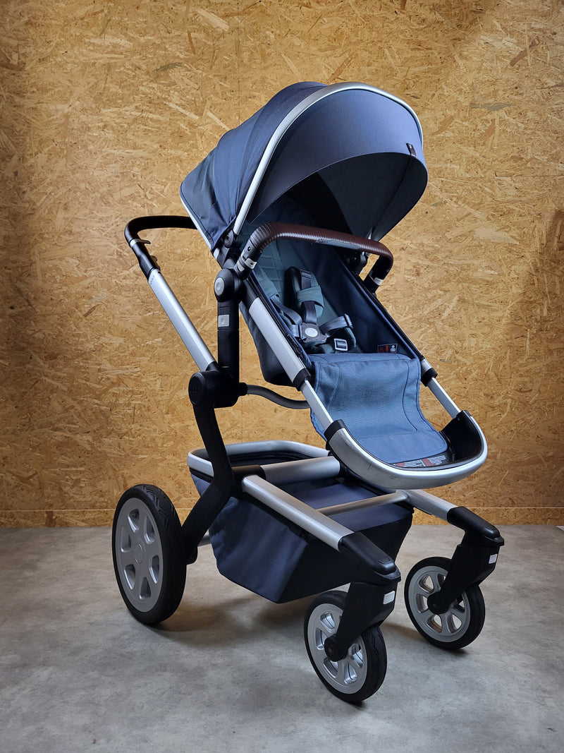 Joolz - Day 2 combi stroller (sports seat + carrycot) - blue in good condition 