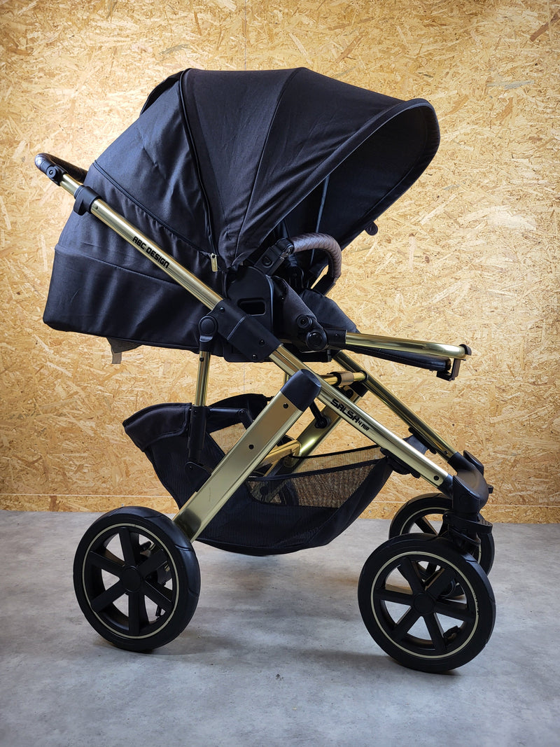 Salsa 4 Air Diamond Edition - Kombikinderwagen (liegewanne und Sportsitz) - Schwarz/gold - in Gutem Zustand / Gut