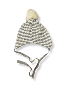 Mütze mit Innen-Fleece Grau&Weiß Gr.51 | mp Denmark