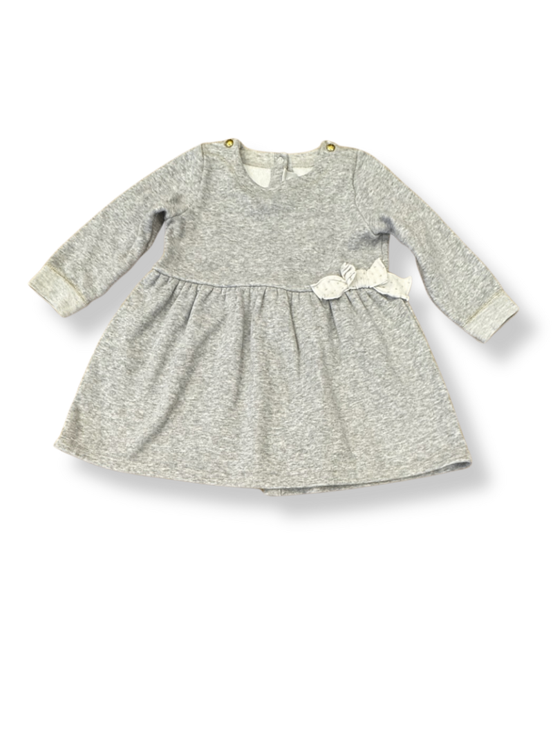 Jersey-Kleid Midi Grau Gr.92 | Petit Bateau