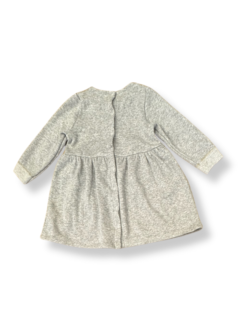 Jersey-Kleid Midi Grau Gr.92 | Petit Bateau