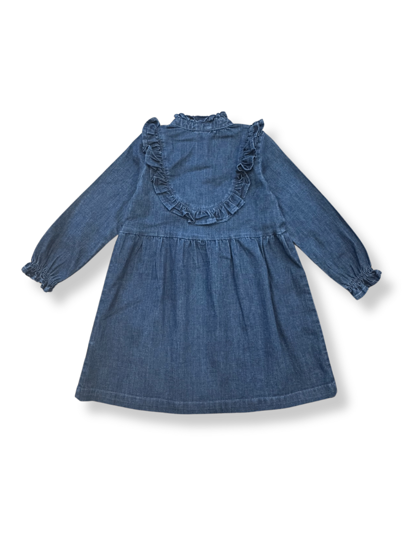 Jeans-Kleid Midi Blau Gr.104 | Hust and Claire