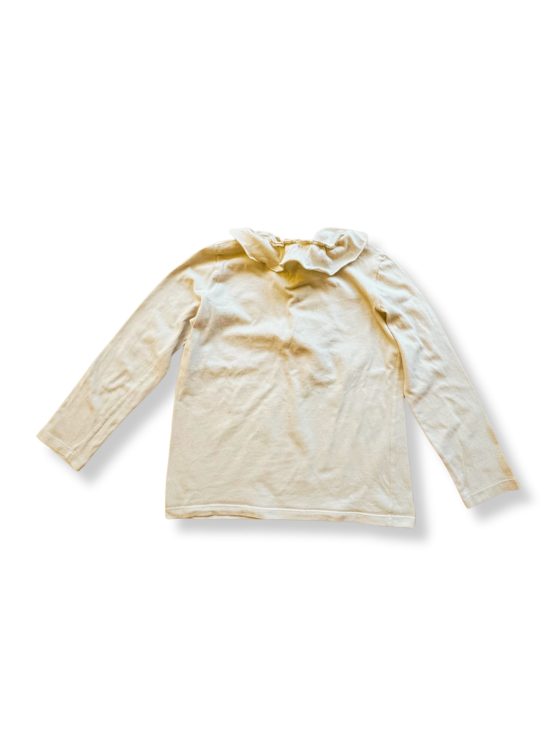 Langarmshirt Mädchen Beige Gr.128 | DOUOUD