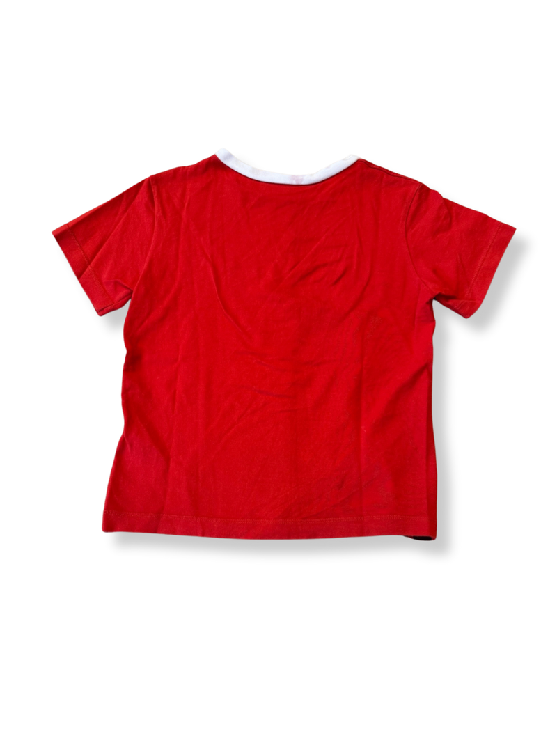 T-Shirt Jaguarmotiv Rot Gr.104 | Petit Bateau