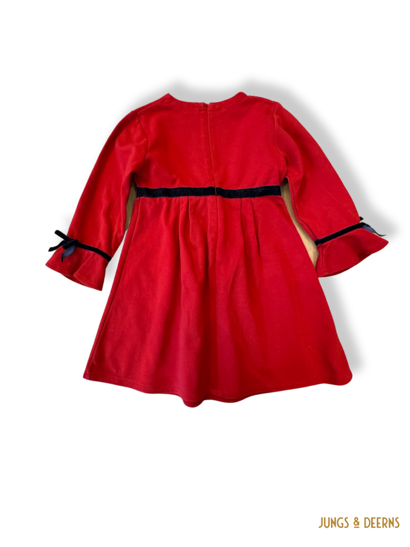 Kleid Mädchen Rot Gr.6 | tutto piccolo