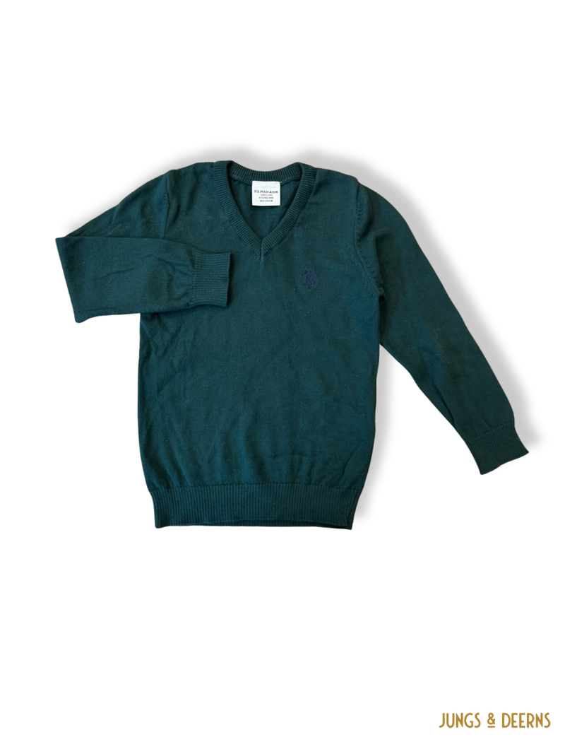 Pullover V-Neck Tannengrün Gr.104 | U.S. Polo Assn.