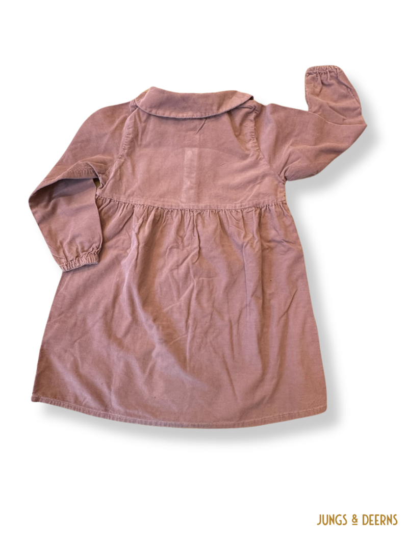 Kord-Kleid mit Bubikragen Mauve Gr.122 | name it