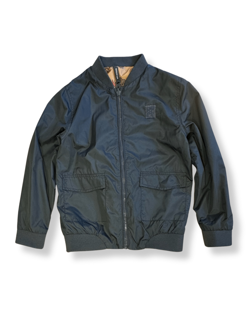 Blouson Bomberjacke Kinder anthrazith & ocker Gr.4-5 | NPPS