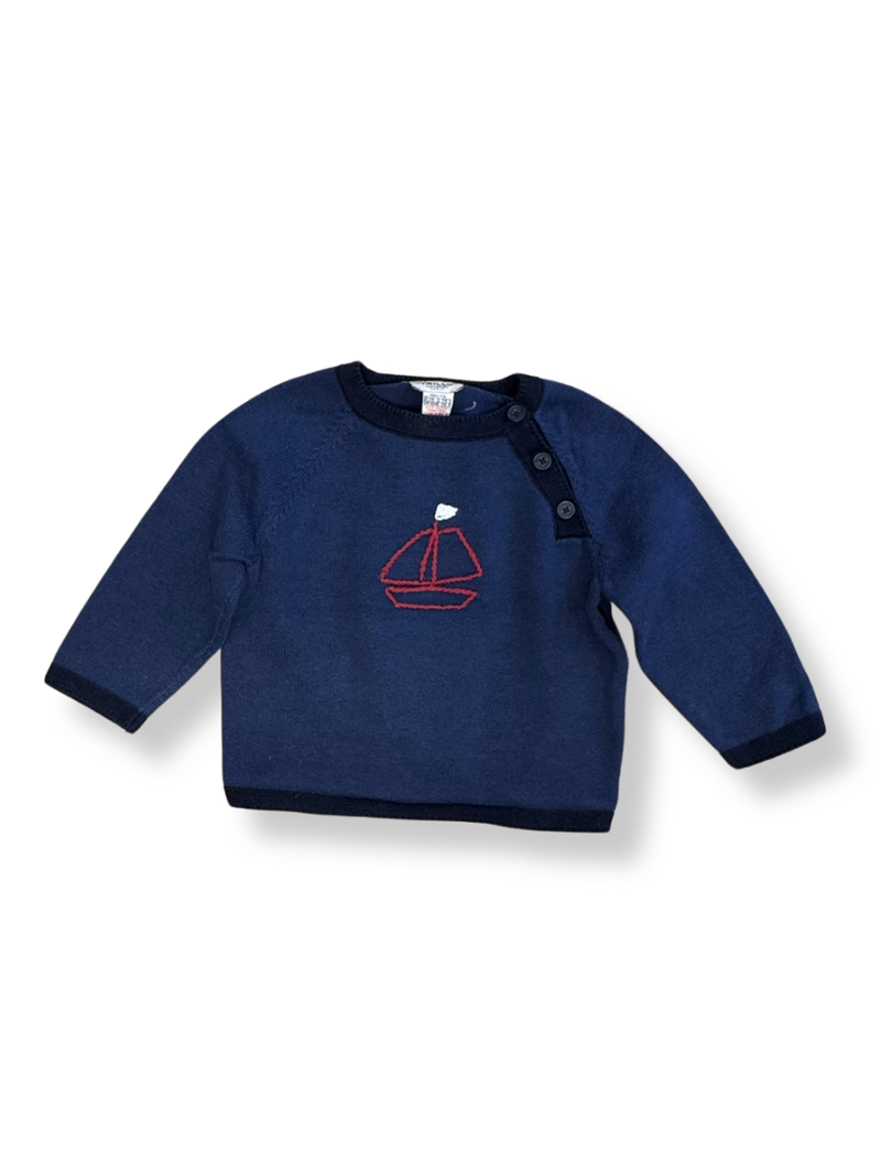 Pullover Boot dunkelblau Gr.74 | Cyrillus