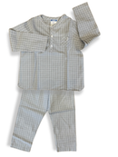 Pyjama Grau kariert Gr.4 | Jacadi