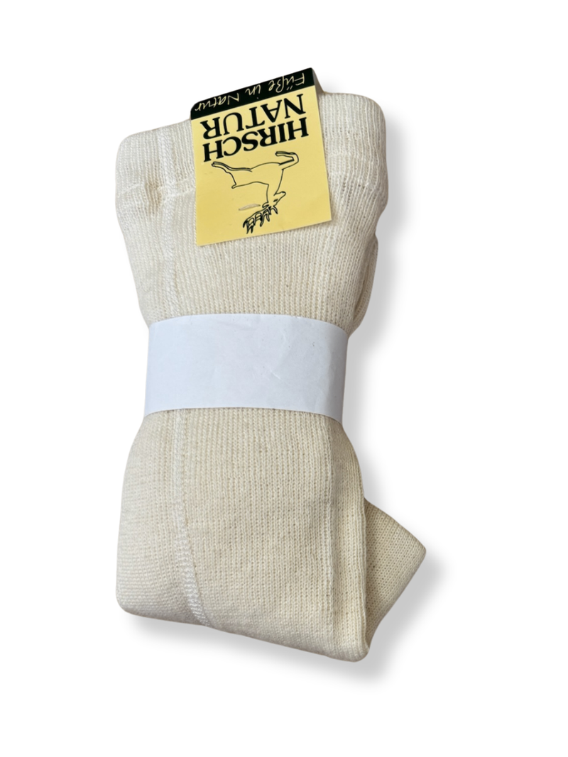 Strumpfhose 100% merino naturweiss Gr.68 | Hirsch Natur