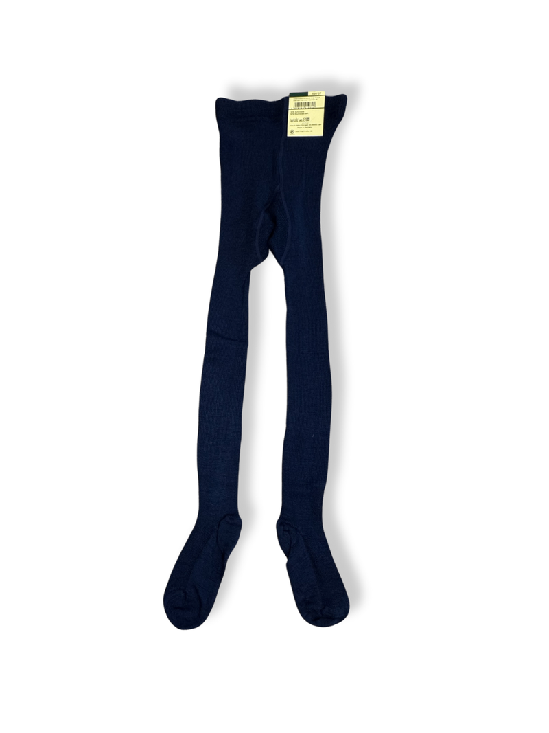 Strumpfhose 100% Merino Dunkelblau Gr.98 | Hirsch Natur