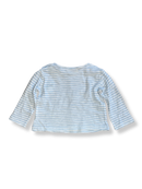 Langarmshirt Baby Hellblau mit Streifen Gr.68 | Zara
