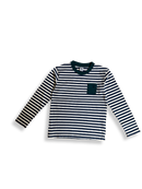Langarmshirt Jungs Blau-Weiß gestreift Gr.140 | Petit Bateau