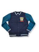 Sweat College Jacke Blau und Petrol Gr.140 | Petit Bateau