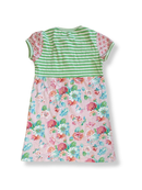 Kleid Grün mit Blumenmuster Gr.110 | Room Seven
