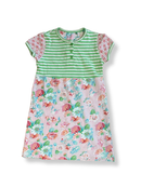 Kleid Grün mit Blumenmuster Gr.110 | Room Seven