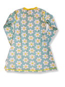 Kleid Mädchen Blau mit Blumen Gr.98 | maxomorra