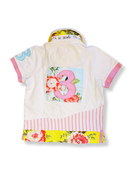 Polo-Shirt Mädchen Weiß mit bunten Akzenten Gr.98 | Tom Joules