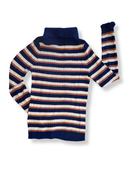 Pullover Mädchen Blau mit gestreiftem Muster Gr.S / 14 | Bellerose