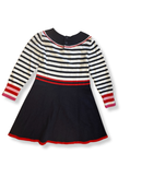 Kleid Mädchen blau-weiß geringelt Gr. | Jacadi