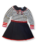 Kleid Mädchen blau-weiß geringelt Gr. | Jacadi