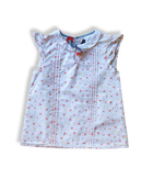 Bluse Mädchen weiß, Kirschenprint Gr.6 | Sergent Major