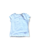 T-Shirt Mädchen weiß mit Glitzerblumen Gr.6 | Santoro