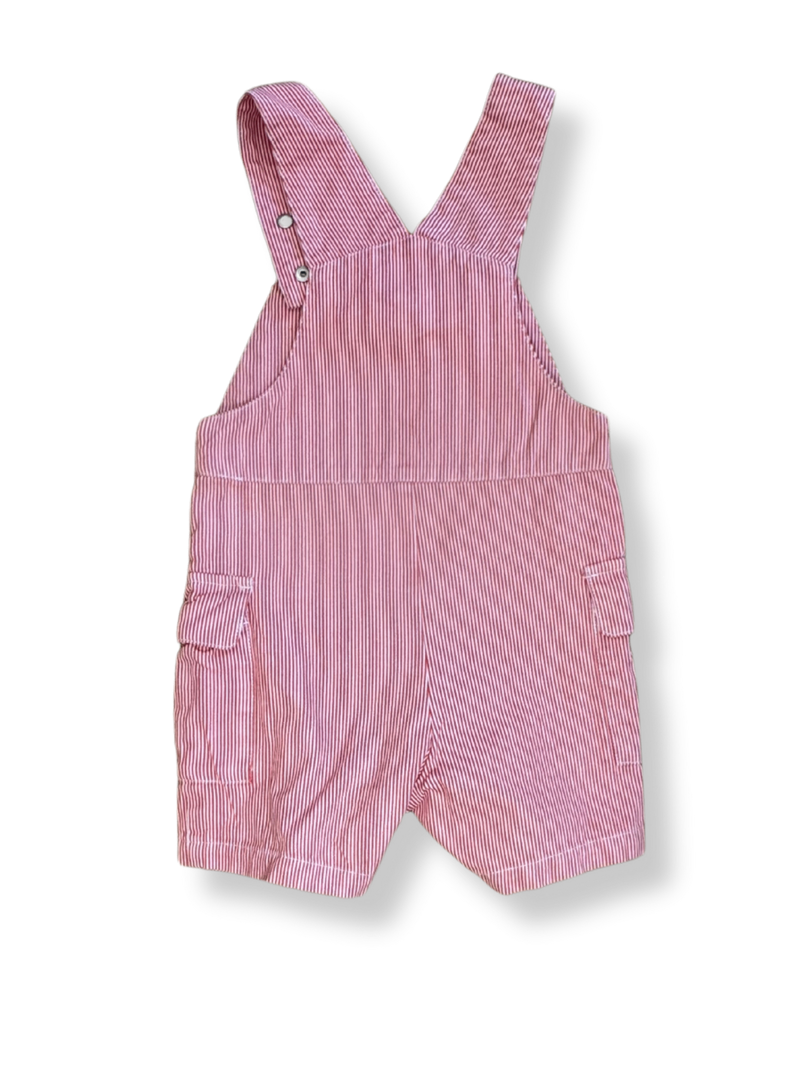 Latzhose Rot gestreift Gr.86 | Jacadi