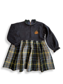 Kleid Blau Kariert 100% Merino Gr.M (38) | Péro