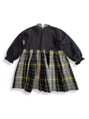 Kleid Blau Kariert 100% Merino Gr.M (38) | Péro