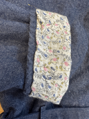 Steppjacke wattiert Mädchen denim, Blumenmuster (innen) Gr.10 | Cyrillus