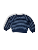 Sweatshirt Marineblau mit weißen Streifen Gr.110 | Petit Bateau
