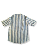 Hemd Weiß-Blau gestreift 100% Leinen Gr.10 | Bottega Egnazia