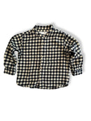 Flanell-Hemd schwarz-weiß kariert Gr.98 | ZARA