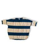 T-Shirt Blockstreifen Rosa & Petrol Gr.110/116 | COS