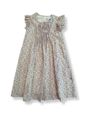 Kleid Beige mit Blumenmuster Gr.140 | Creamie