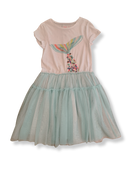 Tüll-Kleid Weiß und Türkis Gr.140 | Billieblush