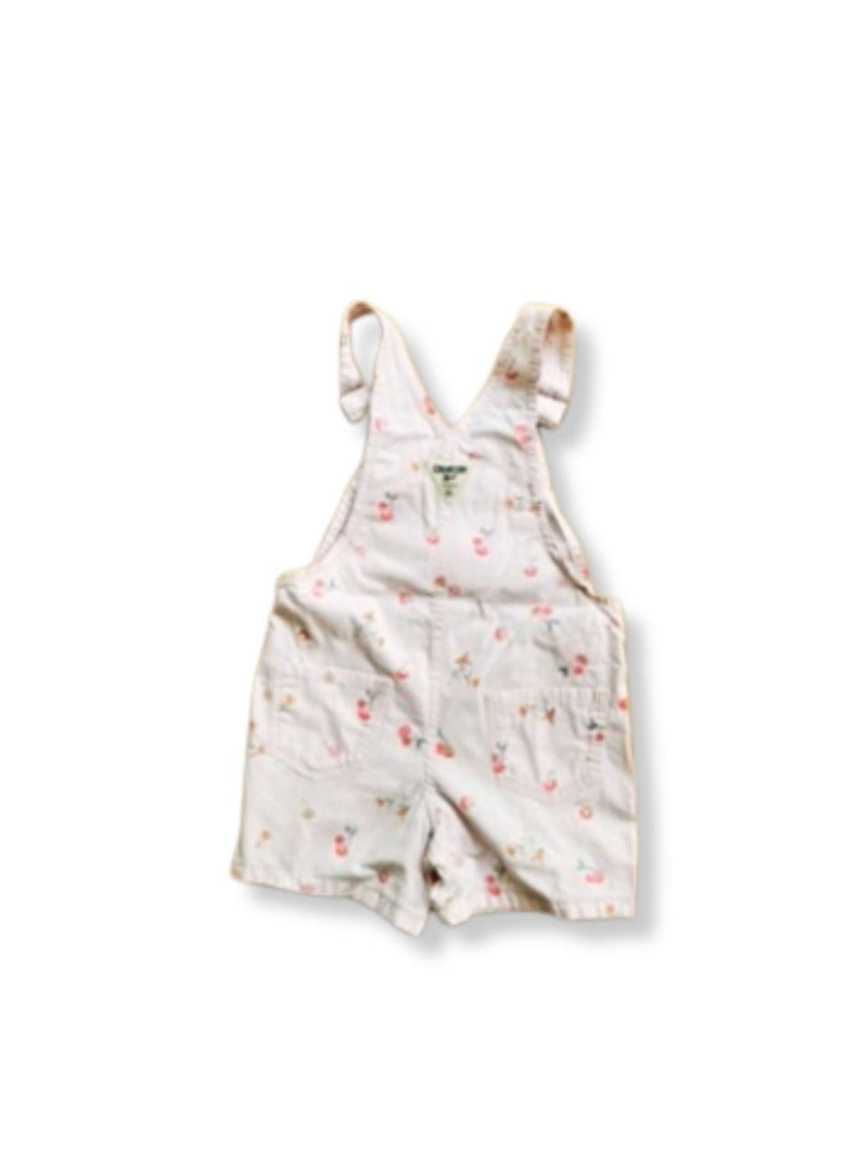 Latzhose Kind Weiß mit floralem Muster Gr.? | OshKosh