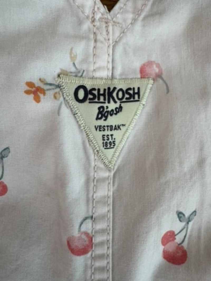 Latzhose Kind Weiß mit floralem Muster Gr.? | OshKosh